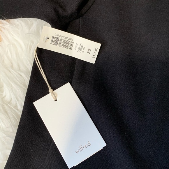 Wilfred Scriva Black Dress Size XS NWT - Picture 7 of 12